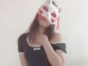 翹臀逼緊的性感貓女面具跳性感騷舞