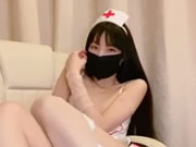 窈窕白虎口罩正妹 情趣護士制服騷舞挑逗